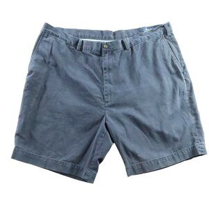 POLO Shorts Men's Chinos Cotton Flat Front Slash Pkt Classic Fit Navy Blue 44